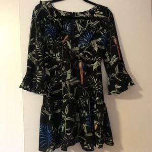 Tropical mini dress